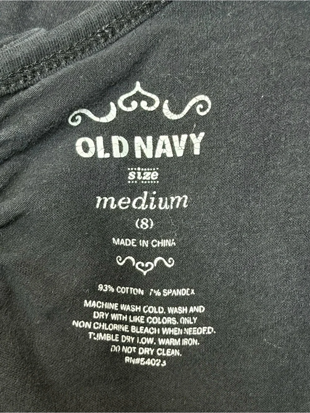 Old Navy Girls Medium 8 Black Short Sleeve Dance Leotard Ballet Gymnastics